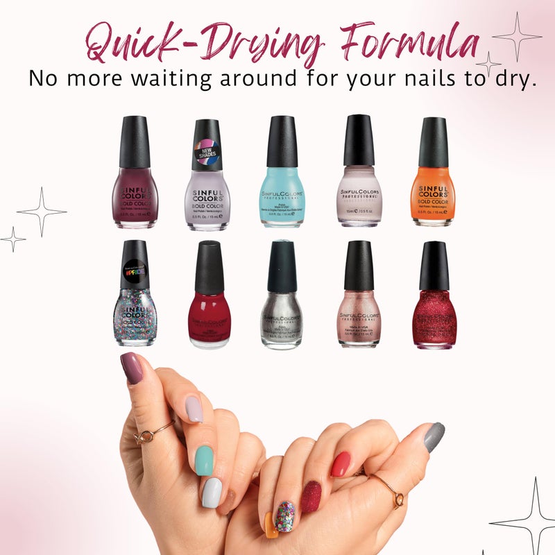 SinfulColors Sinful Colors Nail Polish Set 10 Piece Surprise, Plus 2 Bonus Repeat Shades - Image 4